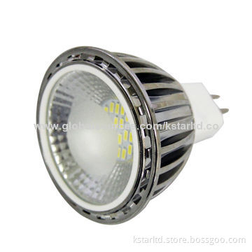 SMD LED Spotlight with E27/GU10/GU5.3 Base, Input Voltage AC 100-240V, 50/60Hz